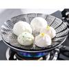 1pcs Food Steamer Basket, Vegetable Fruit Strainer, Stainless Steel Multifunction Steaming Rack, Folding/Scalable, Kitchen Tools Gadgets, Silver view 1