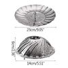 1pcs Food Steamer Basket, Vegetable Fruit Strainer, Stainless Steel Multifunction Steaming Rack, Folding/Scalable, Kitchen Tools Gadgets, Silver view 2