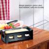 Cheese Raclette with Foldable Handle, Mini Tea Light Raclette Set Candlelight Raclette Cheese Raclette Melter for Grill view 4