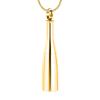 Beer Bottle Shaped Cremation Jewelry for Ashes,Stainless Steel Urn Necklaces for Ashes Memorial Jewelry Urn Pendant(Gold) view 1