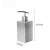 NYKK Soap Dispenser 304 Stainless Steel Soap Dispenser Press The Lotion Bottle Hotel Shower Gel Shampoo Soap Dispenser for Bathroom, Kitchen Sink dispensador de jabn de Manos view 2