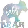 THE BANGLES Bear Family Baby Bear Animal (Hologram) (Set of 2) Premium Waterproof Vinyl Decal Stickers for Laptop Phone Accessory Helmet Car Window Bumper Mug Tuber Cup Door Wall Decoration view 1