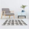 FloorPops FPF3751 Sawyer Plaid Interlocking Floor Tiles, Black view 2