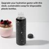W&P Porter Glass Water Bottle w/Protective Silicone Sleeve | Terazzo Charcoal 20 Ounces | On-the-Go | Reusable Bottle for Coffee, Tea and Water | Portable view 2