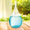 Storm Glass Weather Predictor Bottle for Home Office Decoration Gift Use with Stand, Valentine's Day Birthday Anniversary Christmas Gift, Blue view 2