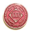 30 Year NA Bling Medallion - Pink, Sparkle, Glitter, Chip, Coin, Token view 1