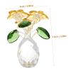 VOSAREA 1pc Crystal Sunflower Ornament Creative Table Decor for Home Office Smooth Finish Easy to Install Energetic Atmosphere Friends Family view 2