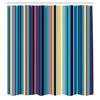 Ambesonne Abstract Shower Curtain, Barcode Lines Like Stripes Vertical Pattern Funky Modern Tile Illustration, Cloth Fabric Bathroom Decor Set with Hooks, 84" Long Extra, Eggplant Mustard view 2
