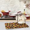 ZzWwR Halloween Sweets Candy Corn Pumpkin Absorbent Dish Drying Mat,16 x 18 Inch Microfiber Kitchen Countertop Table Protector Multi-Purpose Counter Rack Sink Drainer Pad view 2