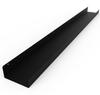 DIY CARTEL Made in USA Floating Metal Wall Shelf Picture Ledge - USA Manufactured Steel - Industrial Heavy Duty Modern Farmhouse Rustic Designed Shelf (48in Black) view 1