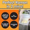 The Original Fasta Pasta Microwave Ramen Cooker w Lid and Built-in Strainer- No More Messes, Waiting for Water to Boil,or Sticky Noodles- Perfect Al Dente Pasta Every time- Patented, It Really Works view 3