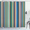 Ambesonne Abstract Shower Curtain, Barcode Lines Like Stripes Vertical Pattern Funky Modern Tile Illustration, Cloth Fabric Bathroom Decor Set with Hooks, 84" Long Extra, Khaki Rose view 1