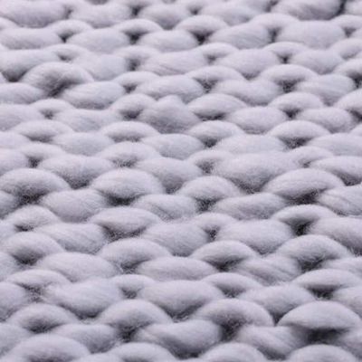 Daoyuan Coarse Blanket Knitting Blanket Short and Chunky Thick Thread Blanket Hand-Woven Beautiful Home Decoration for Sofa Blanket Bed Cover Pet Bed Gift Baby Blanket
