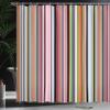 Ambesonne Abstract Shower Curtain, Barcode Lines Like Stripes Vertical Pattern Funky Modern Tile Illustration, Cloth Fabric Bathroom Decor Set with Hooks, 69" W x 70" L, Pink Pink view 3