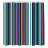 Ambesonne Abstract Shower Curtain, Barcode Lines Like Stripes Vertical Pattern Funky Modern Tile Illustration, Cloth Fabric Bathroom Decor Set with Hooks, 69" W x 84" L, Sea Green view 2
