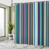 Ambesonne Abstract Shower Curtain, Barcode Lines Like Stripes Vertical Pattern Funky Modern Tile Illustration, Cloth Fabric Bathroom Decor Set with Hooks, 69" W x 84" L, Sea Green view 4