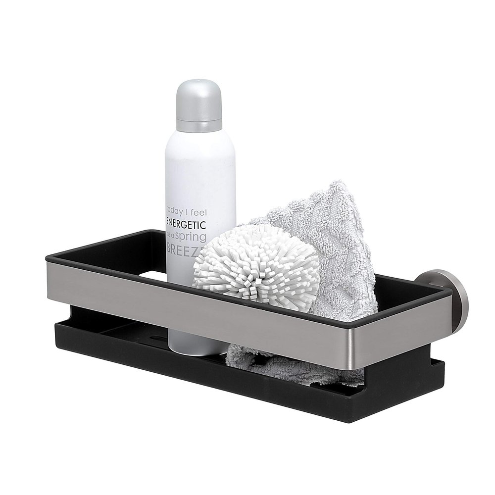 Tiger Noon Shower Basket, Stainless Steel Brushed, 30 x 8 x 13.8 cm