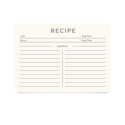 Jot & Mark Recipe Cards 5x7 Inches Blank Double Sided, 50 Count (Modern