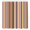 Ambesonne Abstract Shower Curtain, Barcode Lines Like Stripes Vertical Pattern Funky Modern Tile Illustration, Cloth Fabric Bathroom Decor Set with Hooks, 84" Long Extra, Pale Rust view 2
