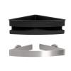 Tiger Noon Corner Shower Basket, Stainless Steel Brushed, 22 x 8 x 22 cm view 3