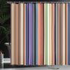 Ambesonne Abstract Shower Curtain, Barcode Lines Like Stripes Vertical Pattern Funky Modern Tile Illustration, Cloth Fabric Bathroom Decor Set with Hooks, 69" W x 84" L, Pistachio Green view 3