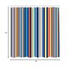 Ambesonne Abstract Shower Curtain, Barcode Lines Like Stripes Vertical Pattern Funky Modern Tile Illustration, Cloth Fabric Bathroom Decor Set with Hooks, 84" Long Extra, Violet Blue view 3