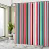 Ambesonne Abstract Shower Curtain, Barcode Lines Like Stripes Vertical Pattern Funky Modern Tile Illustration, Cloth Fabric Bathroom Decor Set with Hooks, 69" W x 84" L, Dark Coral view 4