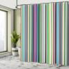Ambesonne Abstract Shower Curtain, Barcode Lines Like Stripes Vertical Pattern Funky Modern Tile Illustration, Cloth Fabric Bathroom Decor Set with Hooks, 69" W x 84" L, Almond Green view 4