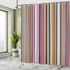 Ambesonne Abstract Shower Curtain, Barcode Lines Like Stripes Vertical Pattern Funky Modern Tile Illustration, Cloth Fabric Bathroom Decor Set with Hooks, 69" W x 84" L, Pink Pink view 4