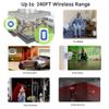 YisTech Wireless Motion Sensor Detect Alert, Home Security Driveway Alarm, Motion Detector Store Door Entry Chime Doorbell, Caregiver Pager for Elderly/Kids (1 Motion Sensor 2 Receiver) view 2