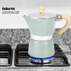3 Cup Aluminum Espresso Stovetop Moka Pot, 3/6 Espresso Cup Portable Italian Coffee Maker Stove Top Coffee Maker Percolator Pot for Home Camping Travel (3 Cup/5 Oz) view 2