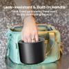 Bentgo Stainless Insulated Food Container - 2.4 Cups (19 oz), Triple-Layer Insulation, Vacuum Seal, Leak-Proof, Built-In Handle, Wide Opening, Premium Stainless Steel, for Cool/Warm Foods (Black) view 4