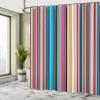 Ambesonne Abstract Shower Curtain, Barcode Lines Like Stripes Vertical Pattern Funky Modern Tile Illustration, Cloth Fabric Bathroom Decor Set with Hooks, 69" W x 70" L, Camel Aqua view 4