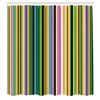 Ambesonne Abstract Shower Curtain, Barcode Lines Like Stripes Vertical Pattern Funky Modern Tile Illustration, Cloth Fabric Bathroom Decor Set with Hooks, 84" Long Extra, Jade Green view 2