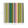 Ambesonne Abstract Shower Curtain, Barcode Lines Like Stripes Vertical Pattern Funky Modern Tile Illustration, Cloth Fabric Bathroom Decor Set with Hooks, 84" Long Extra, Jade Green view 3