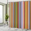 Ambesonne Abstract Shower Curtain, Barcode Lines Like Stripes Vertical Pattern Funky Modern Tile Illustration, Cloth Fabric Bathroom Decor Set with Hooks, 69" W x 75" L, Pale Olive view 4