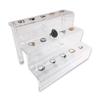 888 Display Three-Tier Acrylic Step Display Ultra Clear and Versatile Risers (9"W x 6 1/8"W x 6"H) view 3