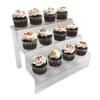 888 Display Three-Tier Acrylic Step Display Ultra Clear and Versatile Risers (9"W x 6 1/8"W x 6"H) view 4
