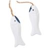 6pcs Small Nautical Hanging Decorations Miniatures Mediterranean Sailboat Fish Wheel Anchor Lighthouse Ornament Coastal Wall Decorations view 4