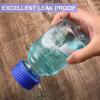 Patelai 4 Pieces Glass Round Media Storage Glass Bottles Borosilicate Media Bottles with GL45 Blue Screw Cap for Lab Water Reagent Liquids(250 ml) view 3