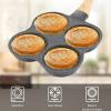 143 4-Hole Egg Frying Pan 4- Pan Non-stick Frying Pan 4-Cup Egg Frying Coating Egg Cooker Pan Compatible with All Heat Sources,for Egg Burger/Breakfast Pancake view 3