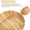 Jetec 12 Pcs Baskets for Gifts Empty, 9 x 6 x 2.24 Inches Woven Basket with 60 Colorful Pull Bows and 30 Clear Bags, Gift Fruit Storage for Thanksgiving, Christmas and Any Occasion(Beige) view 4