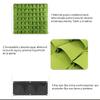 Wall Plant Bag,4Pcs Vertical Hanging Outdoor Wall Planter 4 Pocket Plant Grow Bag Wall Mounted Reusable Degradable Felt Garden Planter Succulents Artificial Flowers. (Black) view 4