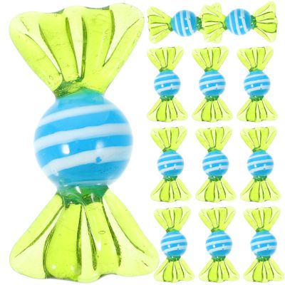 12pcs Glass Candy Colorful Candy Crafts Sculpture Crafts Glass Crystal Sweets Adornment s s Ornament Home Decoration Adornment s s