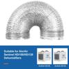 ALORAIR Dehumidifier Aluminum foil Intake Duct 10 inches Diameter 10 ft Long with Duct Clamps, Return Duct Collar Assembly for Sentinel HDi100/HDi120 view 2