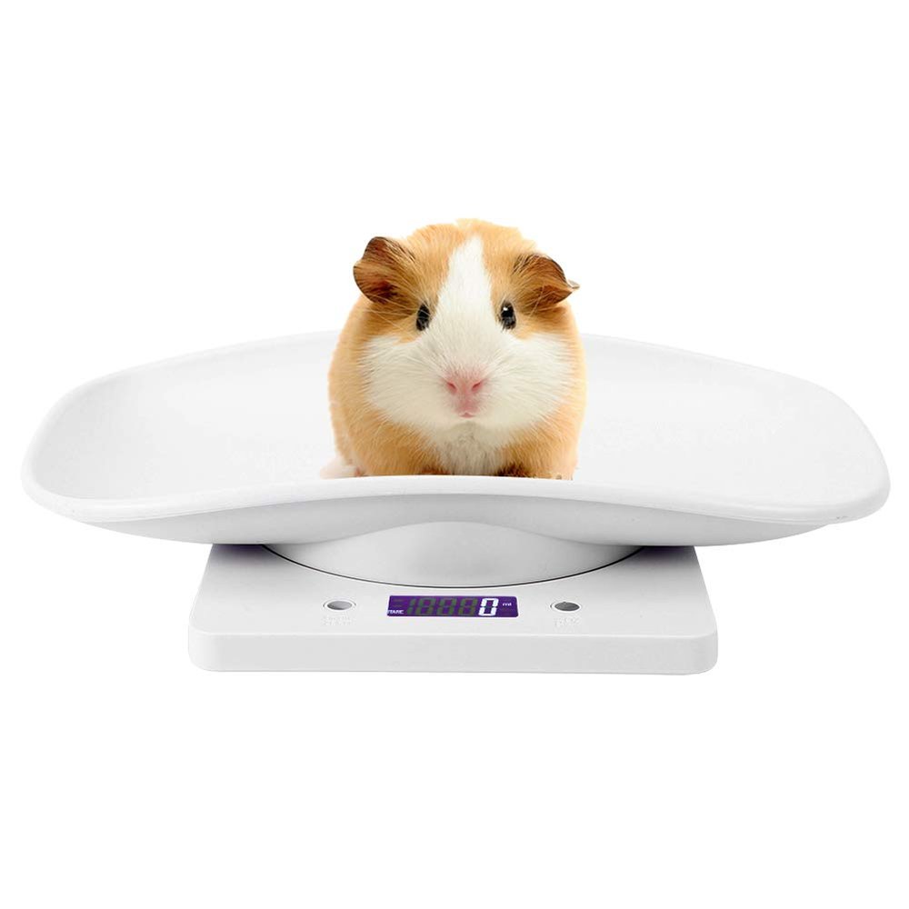 143 Mini Electronic Scale, Food Kitchen Scale, Baby Scale, Pet Scale, High Accuracy Kitchen Scales Digital Weight with Non-Slip Mat, for Cooking/Baking/Meal Prep, for Weighing Babies/Pet, white