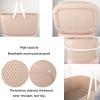 Shower Caddy Basket, Portable Large Capacity Thickened Plastic Organizer Storage Tote with Handles Drainage Toiletry Bag Bin for Bathroom, College Dorm Room Essentials, Kitchen, Camp, Gym, Khakis view 3