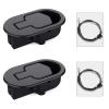 Baridwon 2 Sets Recliner Replacement Parts - Metal Recliner Handle, Release Pull Cable Fits Ashley & Most Recliner Sofas, Exposed Cable Length 5.1 Inches view 1