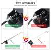 Baridwon 2 Sets Recliner Replacement Parts - Metal Recliner Handle, Release Pull Cable Fits Ashley & Most Recliner Sofas, Exposed Cable Length 5.1 Inches view 2