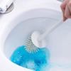 YQHWLKJ Household Toilet Brush Set Creative Free Punching Toilet Wash Toilet Brush New Long Handle No Dead Angle Cleaning Brush, White view 4